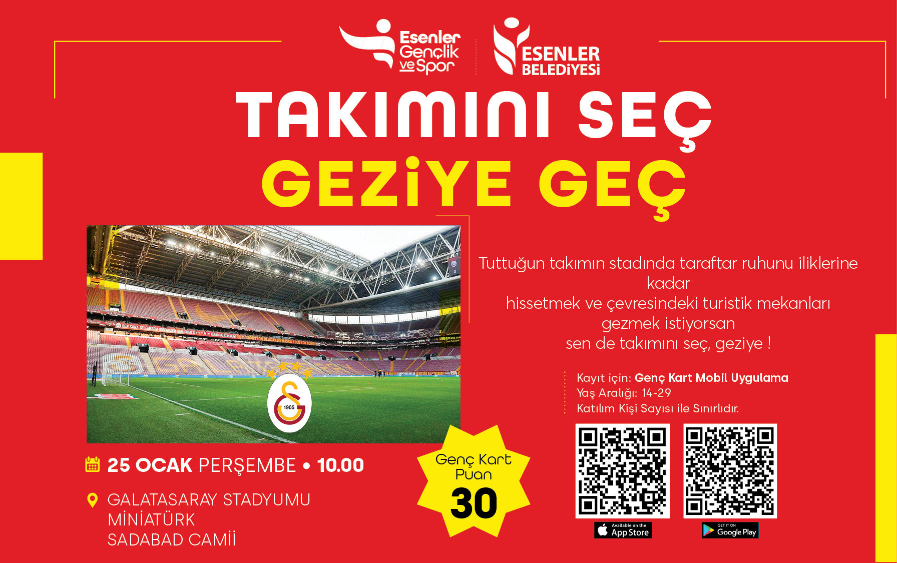 TAKIMINI SEÇ GEZİYE GEÇ GALATASARAY