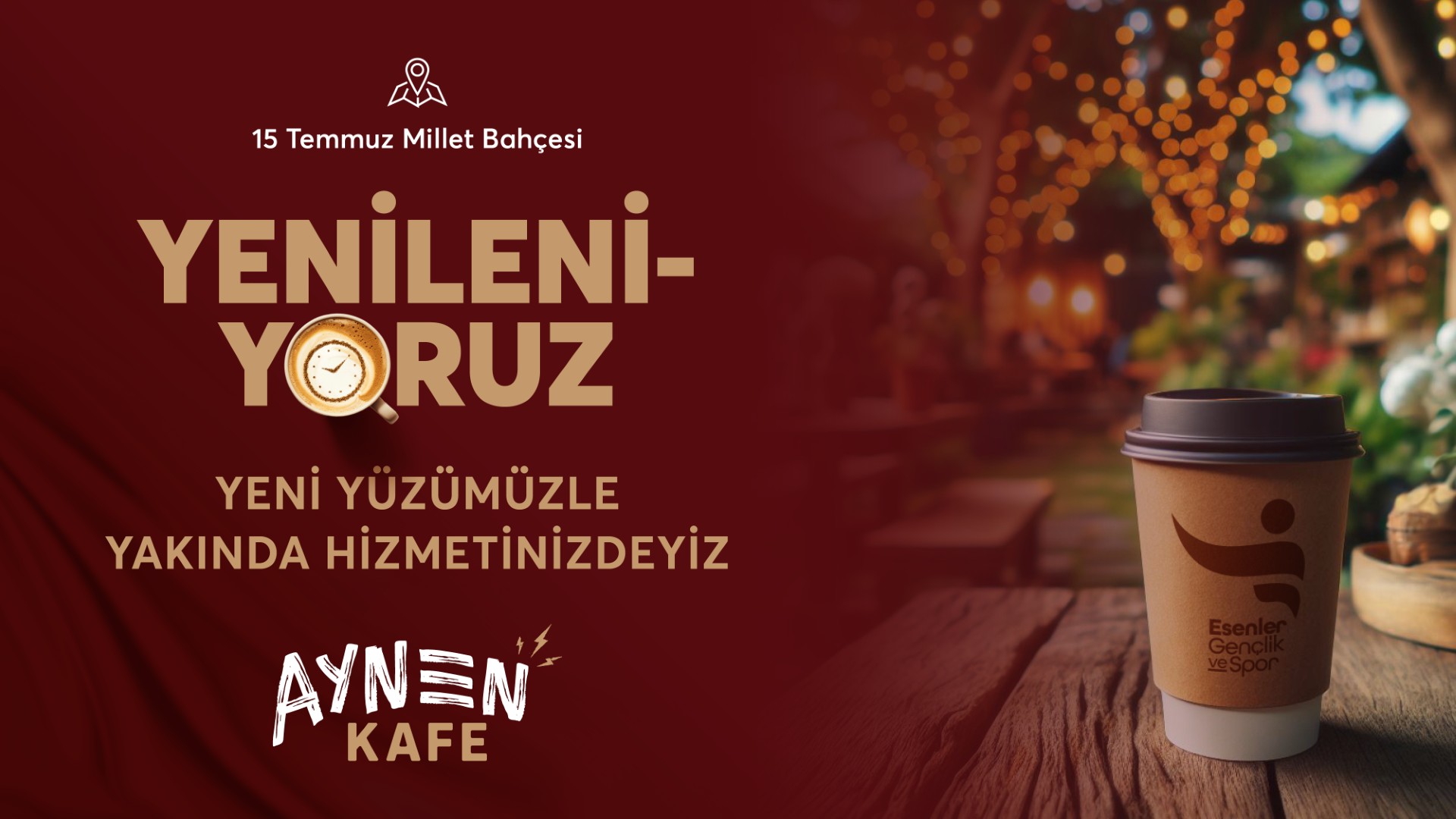 AYNEN KAFE YENİLENİYOR