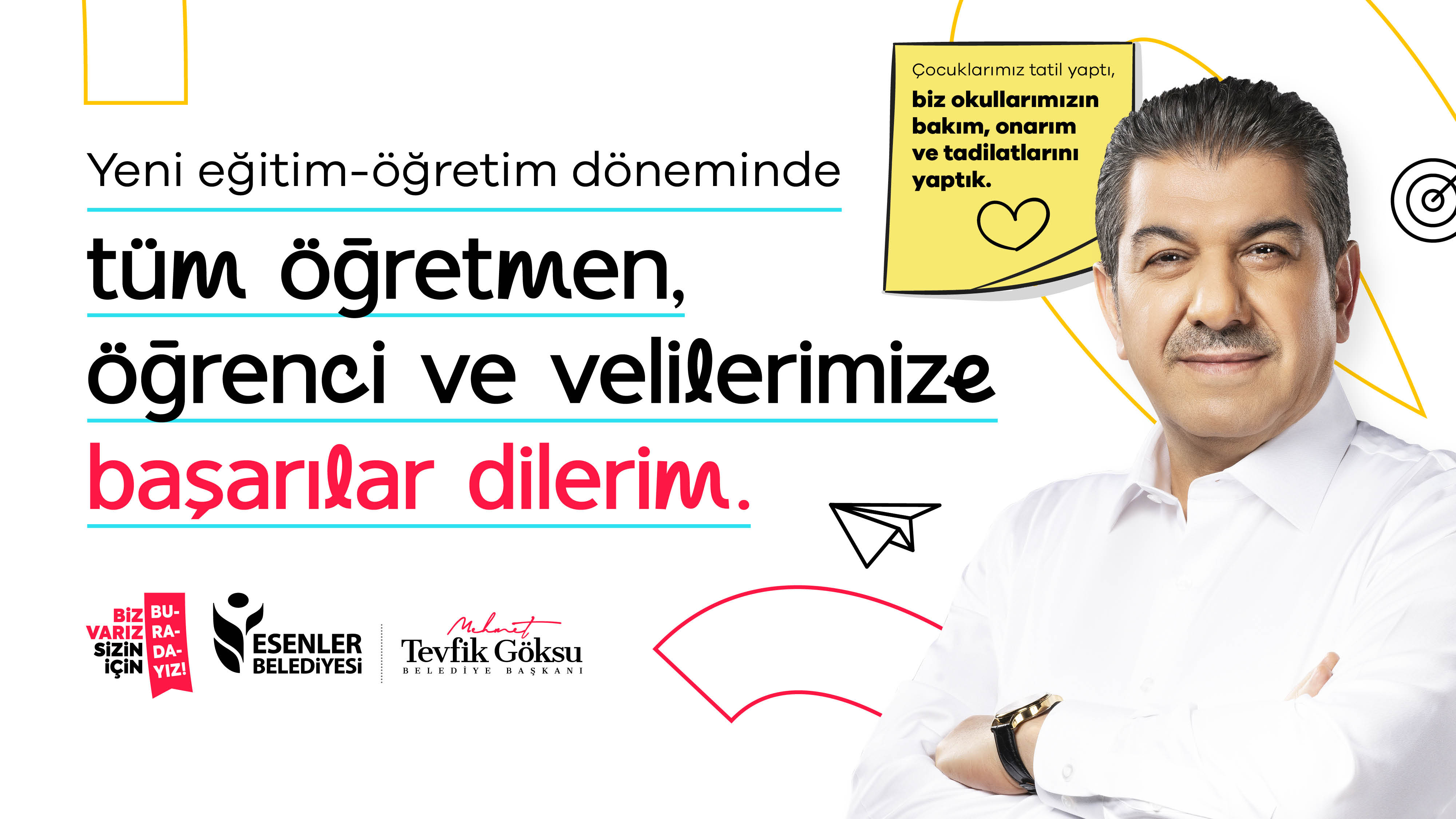 Yeni Eğitim ve Öğretim döneminde tüm öğrenci ve velilerimize başarılar dilerim